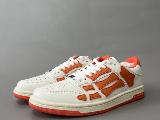 Amiri Skel Top Low White Orange Reps