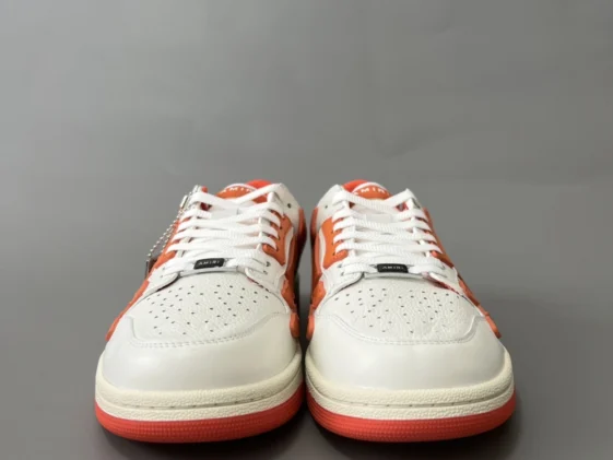 Amiri Skel Top Low White Orange Reps