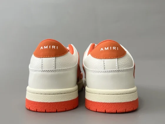 Amiri Skel Top Low White Orange Reps