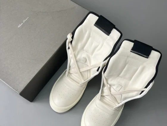 Rick Owens FW17 Glitter Geobasket Milk White Reps