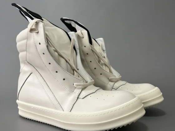 Rick Owens FW17 Glitter Geobasket Milk White Reps