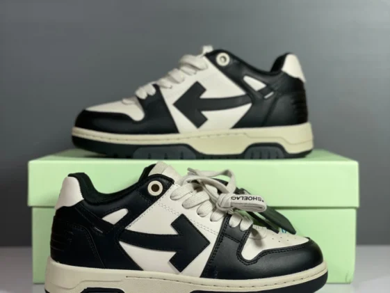 Off White Out Of Office Black Beige Reps